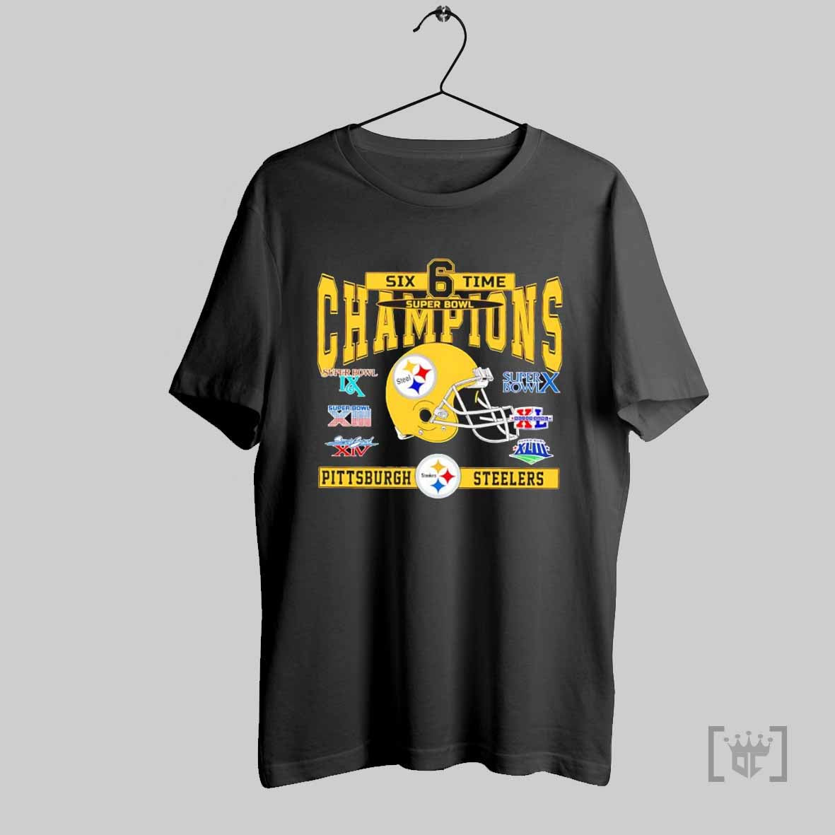 Pittsburgh Steelers Six Time Super Bowl Champions T Shirt