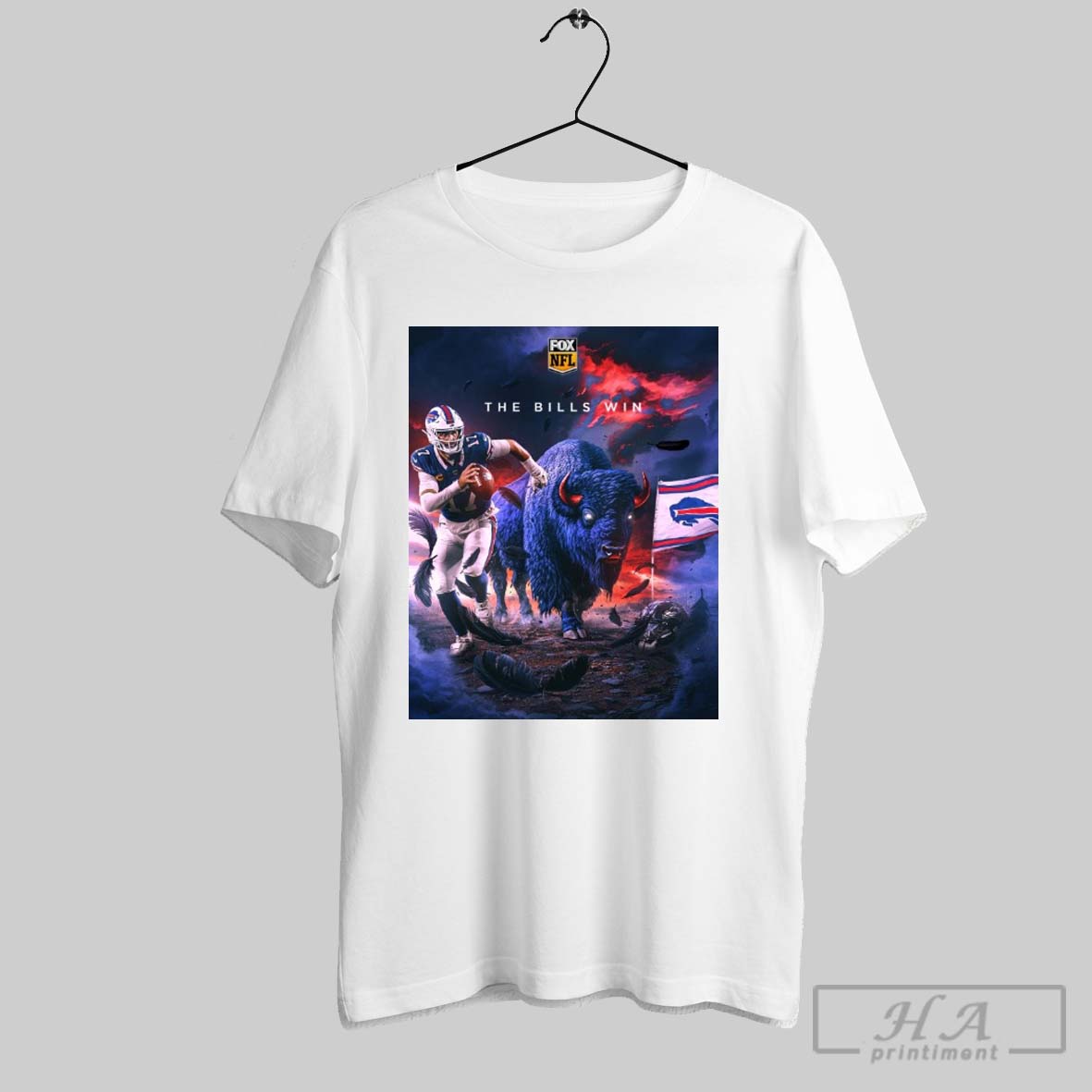 Official The Bills Win The Bills Are Moving On To The Afc Championship Fox Nfl Poster T Shirts