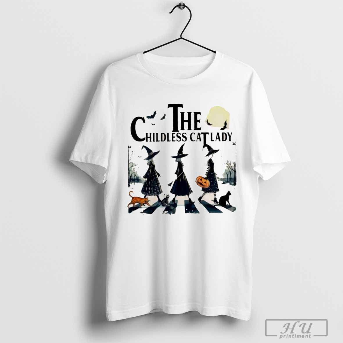 The Childless Cat Lady Abbey Road Halloween T-Shirt