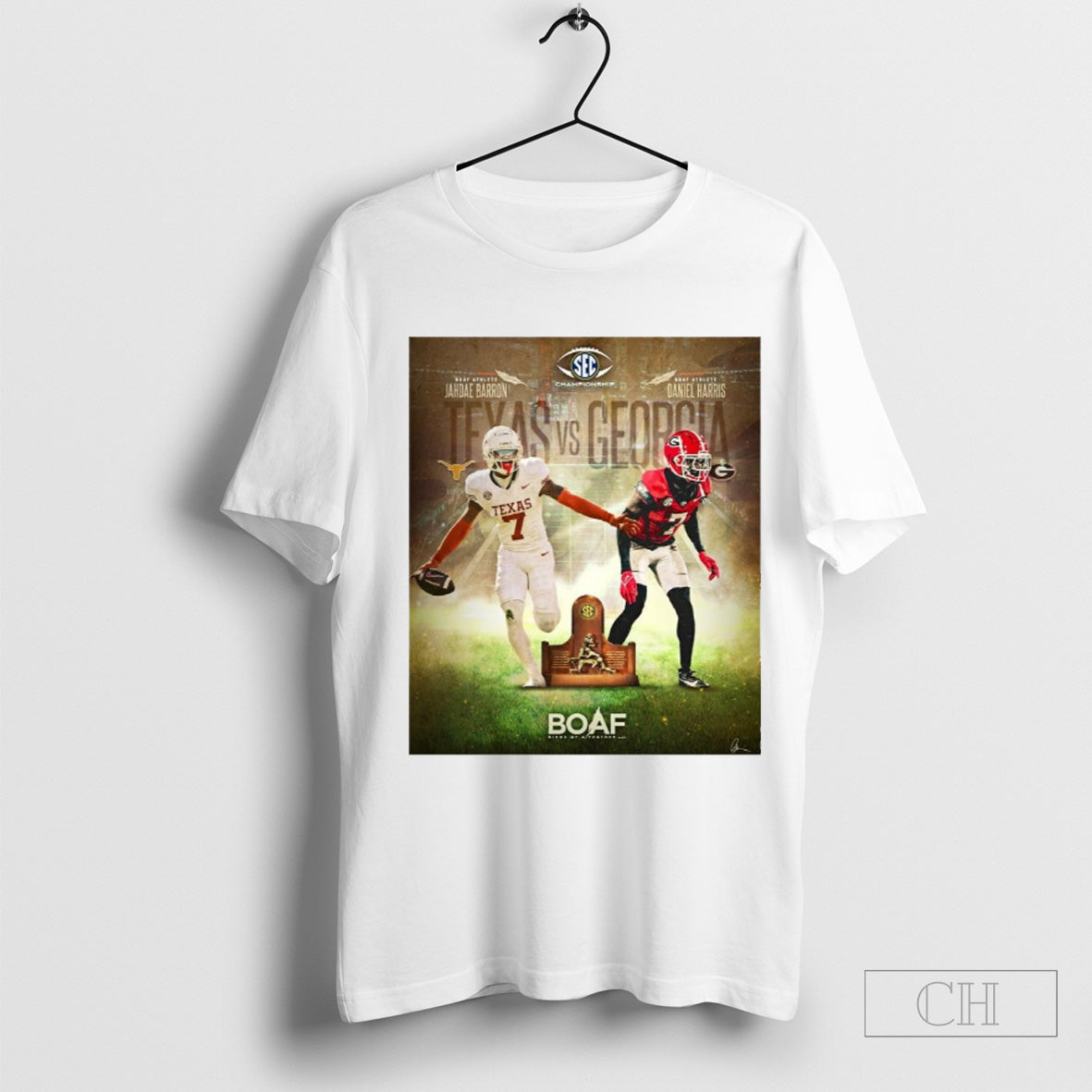 Boaf Athlete Jahdae Barron Vs Daniel Harris Georgia Bulldogs Sec Championship Boaf Birds Of A Feather 2024 Poster T Shirt