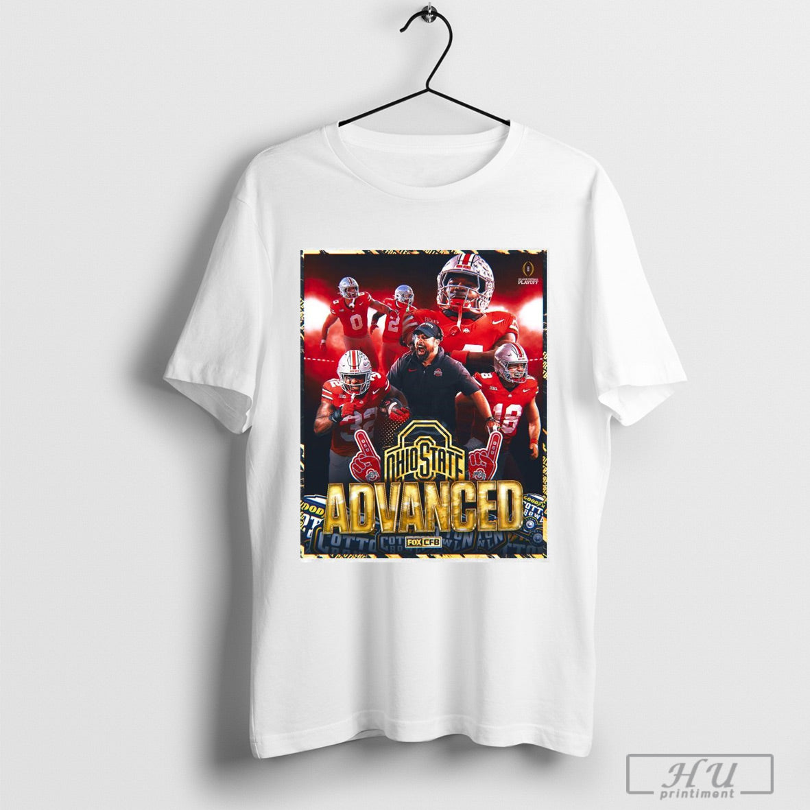 Official Poster Ohio State Buckeyes Win Texas Longhorns 2025 Advanced National Championship Fox Cfb T Shirt