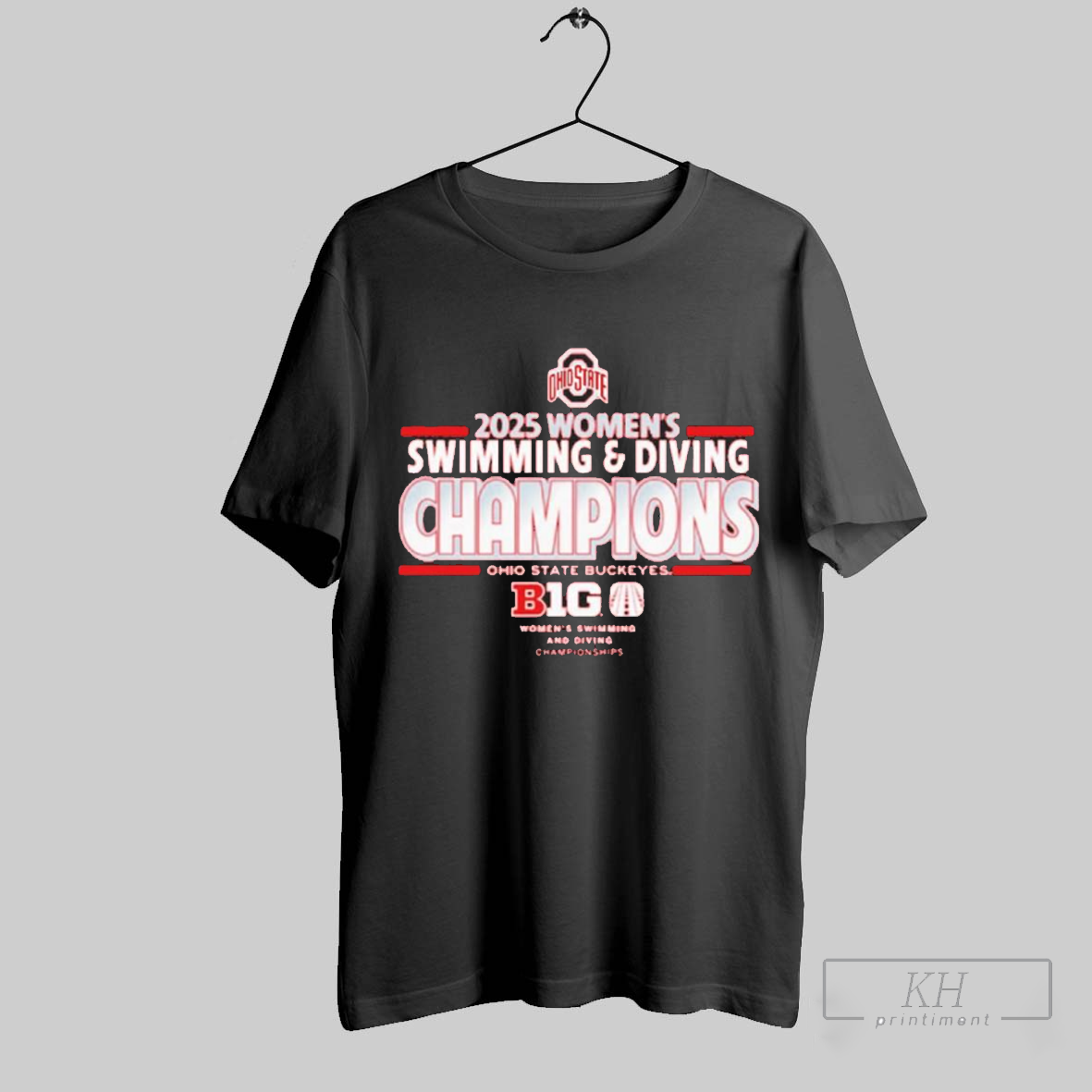 Ohio State Buckeyes 2025 Big Ten Swimming And Diving Champions T Shirt T Shirt