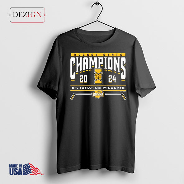 St Ignatius Wildcats 2024 Hockey State Champions shirt