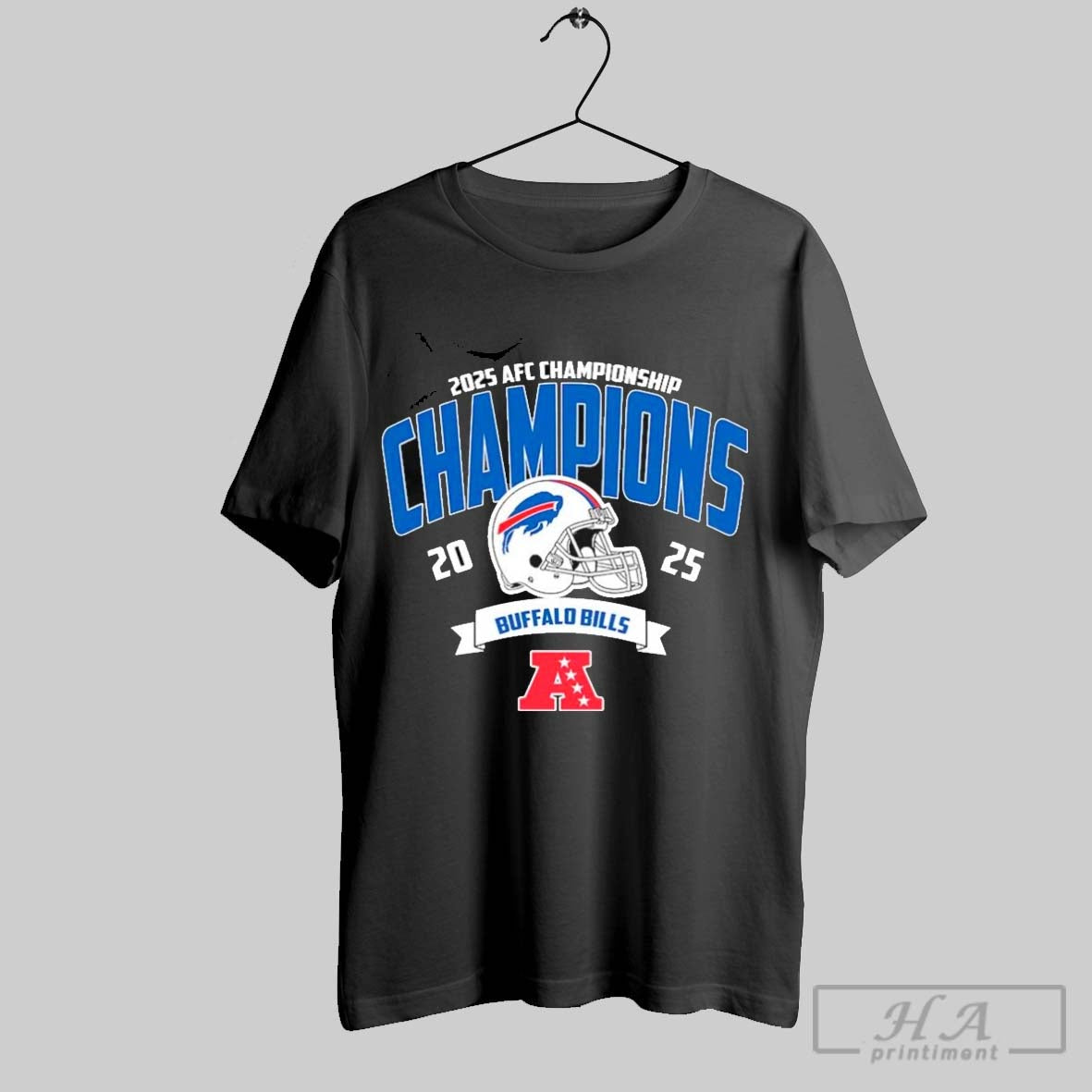 Buffalo Bills Champions 2025 Afc Championship Helmet 2024 25 Nfl Playoffs T Shirts