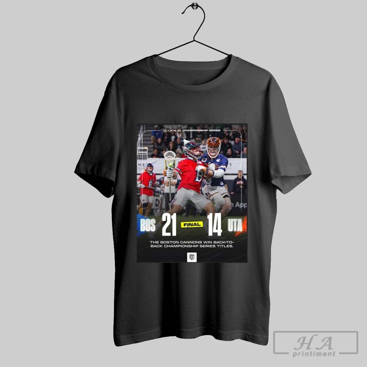 Boston Cannons Win Back To Back Lexus Championship Series Titles 21 14 Final Score T Shirt