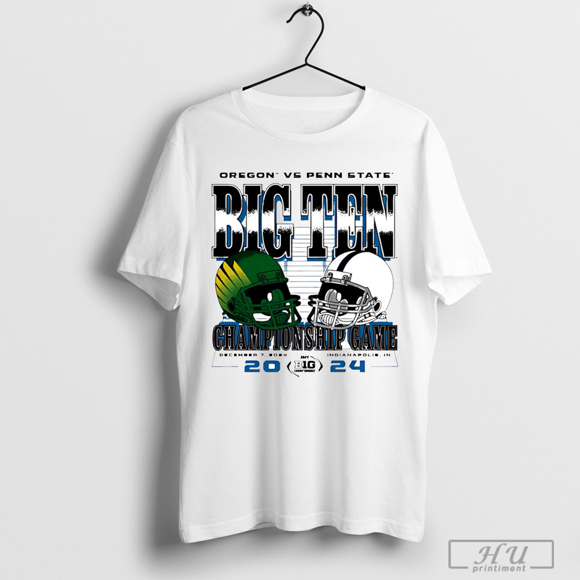 2024 Big Ten Football Championship Team Helmets T Shirt