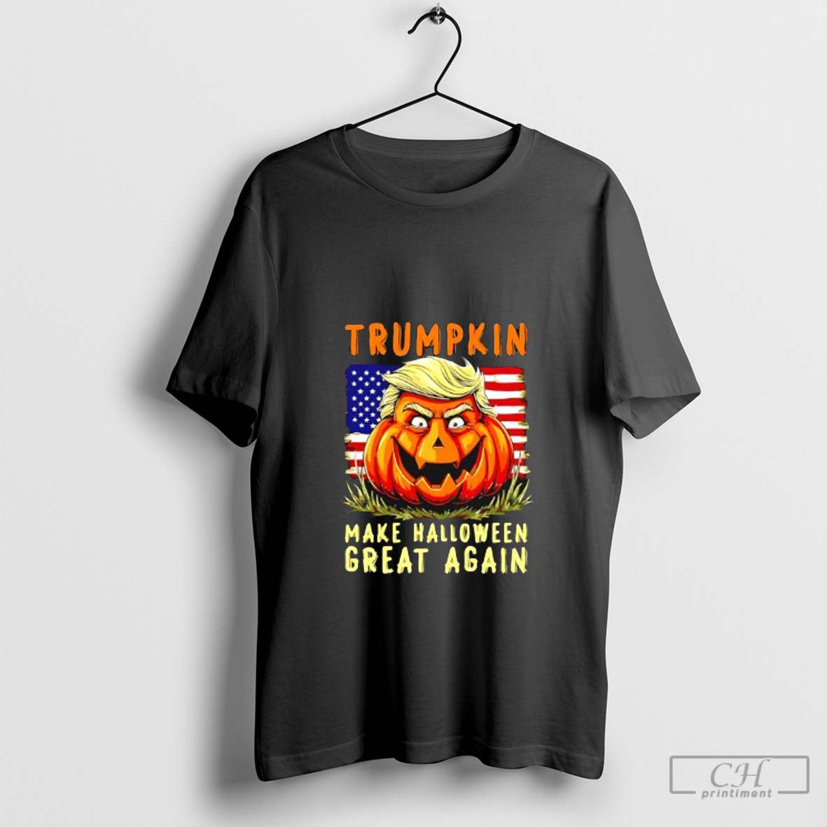 Trumpkin make Halloween great again USA flag shirt