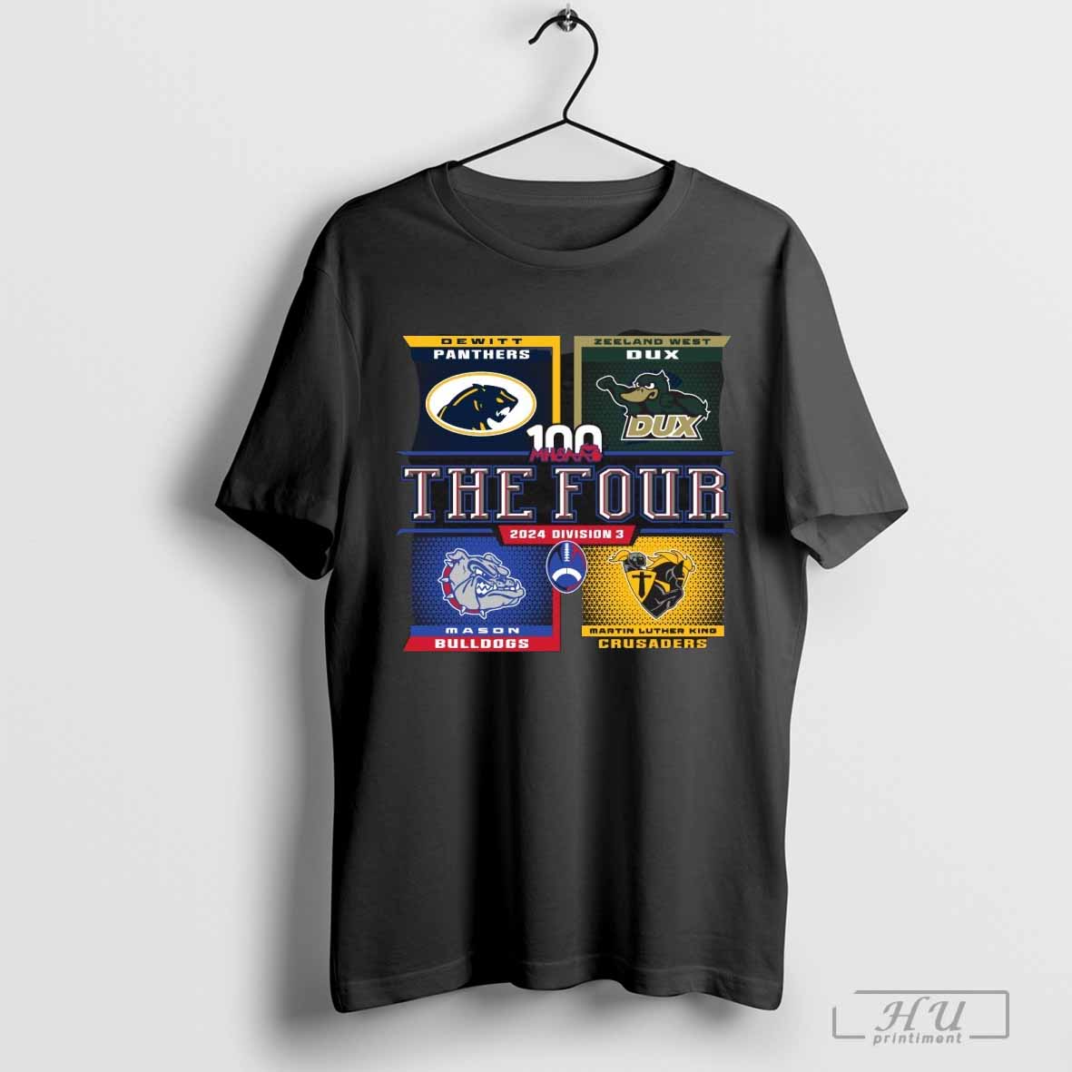 2024 MHSAA Football D3 The Four T-Shirt