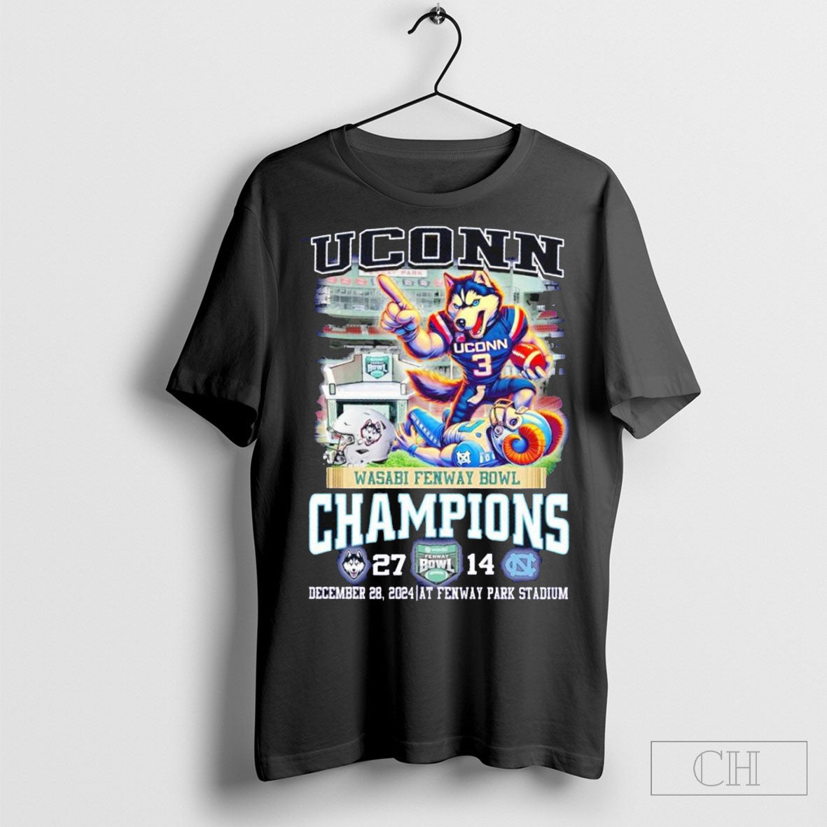 Official Uconn Wasabi Fenway Bowl Champions 27 14 December 28 2024 At Fenway Park Stadium