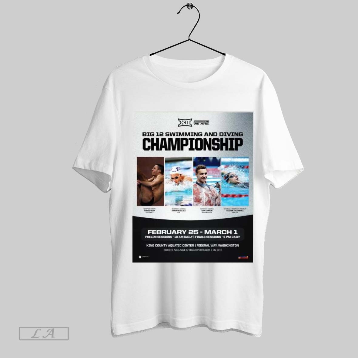 Original Poster Big 12 Swimming And Diving Championship Feb 26 To March 1 2025 King County Aquatic Center Washington