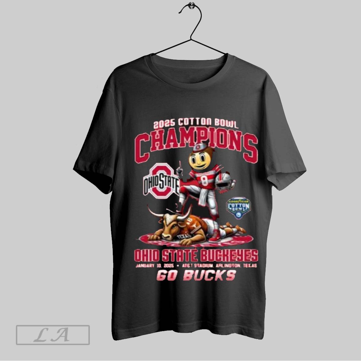 2025 Cotton Bowl Champions Buckeyes Go Bucks T Shirt