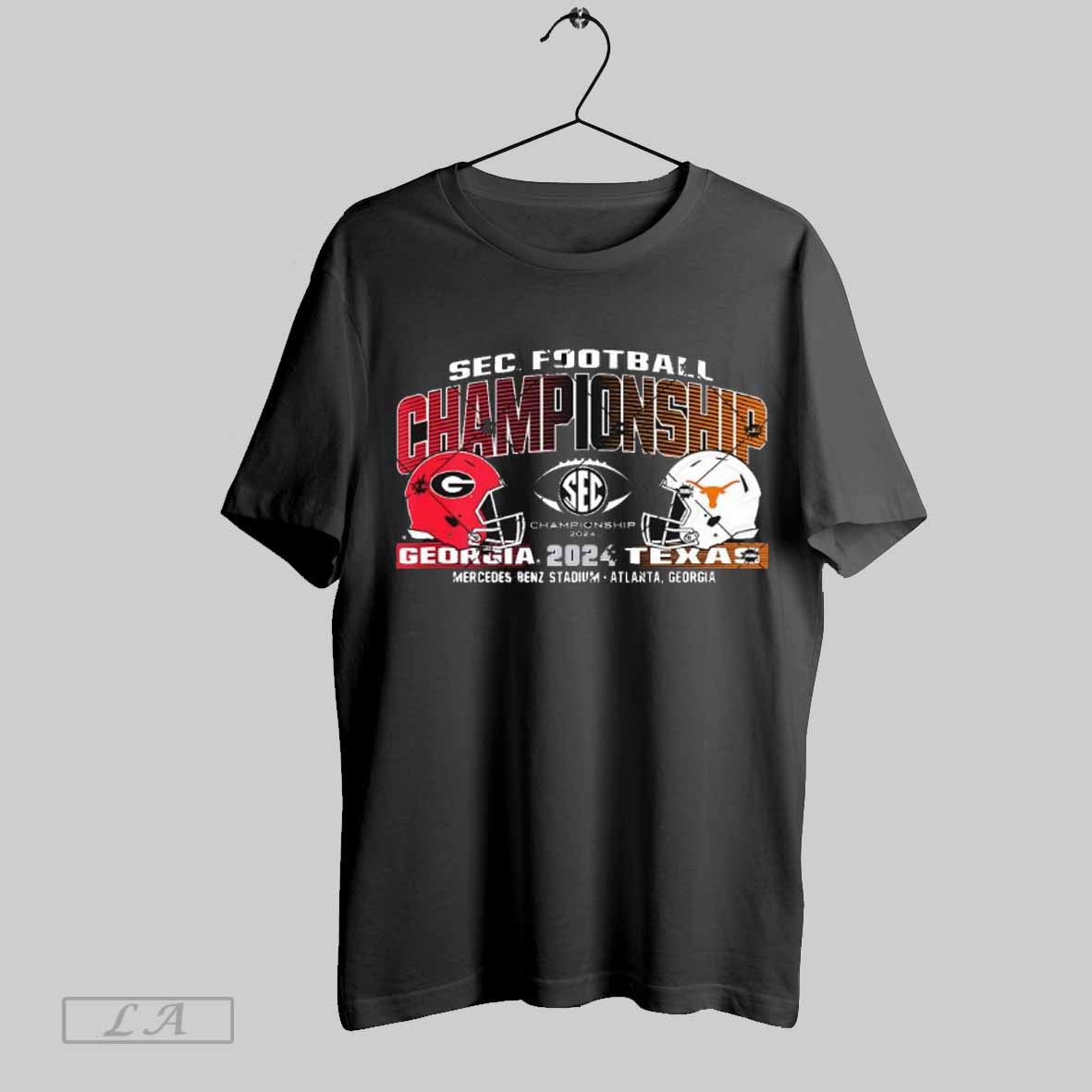 Official Texas Longhorns Vs Georgia Bulldogs Sec Football Championship 2024 Atlanta Georgia T Shirt