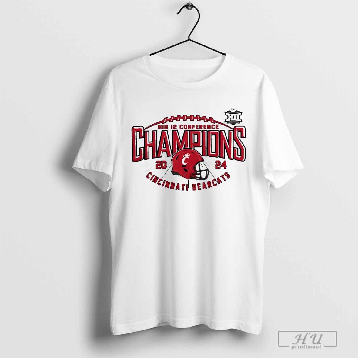 Big 12 Conference Football Cincinnati Bearcats Champions helmet 2024 T-shirt