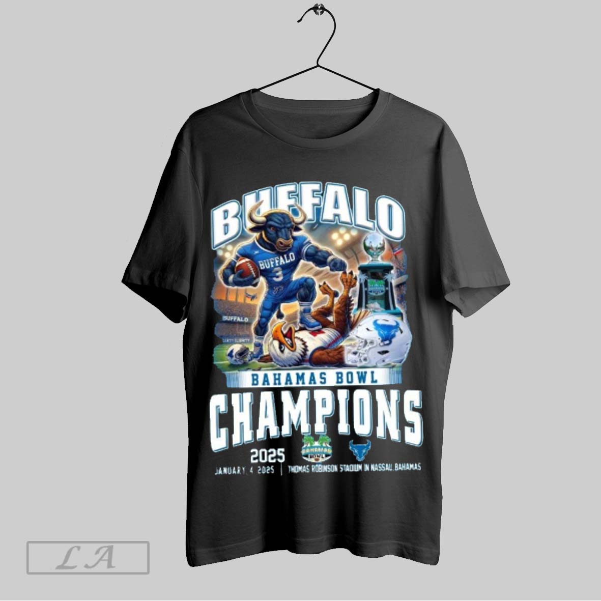 Buffalo Bahamas Bowl Champions January 4 2025 Thomas Robinson Stadium In Nassau Bahamas T Shir