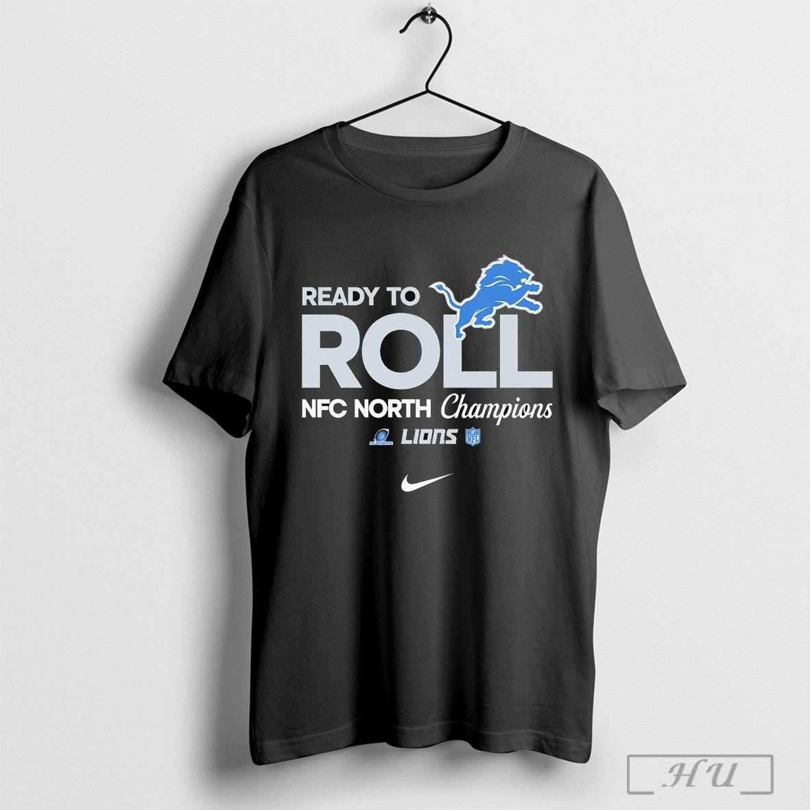 Official Ready To Roll Detroit Lions X Nike 2024 Nfc North Division Champions T Shirt