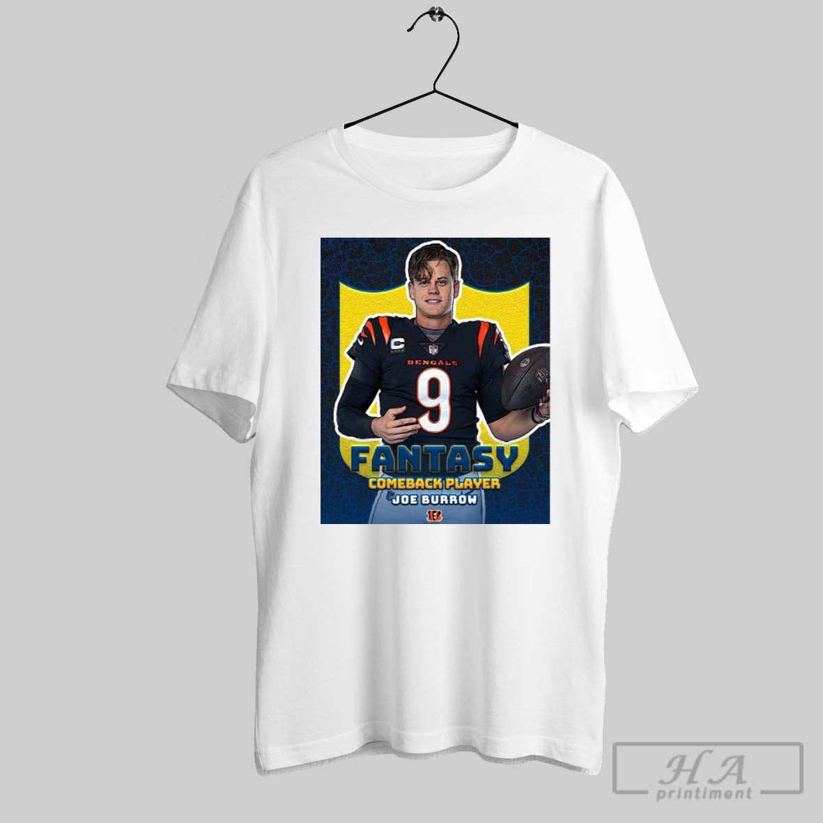 2024 Fantasy Comeback Player Of The Year Joe Burrow Nfl Cincinnati Bengals Qb Poster T Shirt