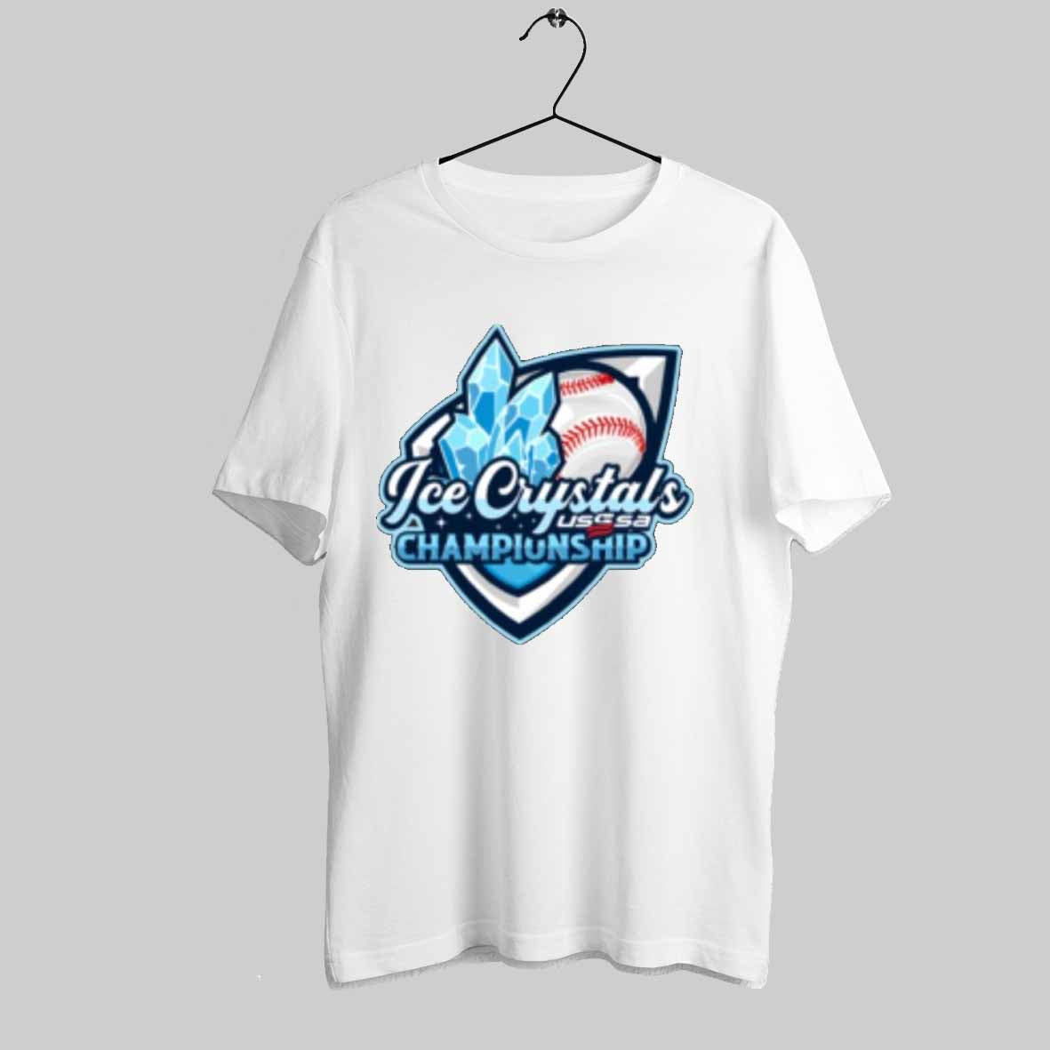 12th Annual Ice Crystals Championship Rings Feb 15 16 2025 Usssa Shirt Trendy Sweatshirt