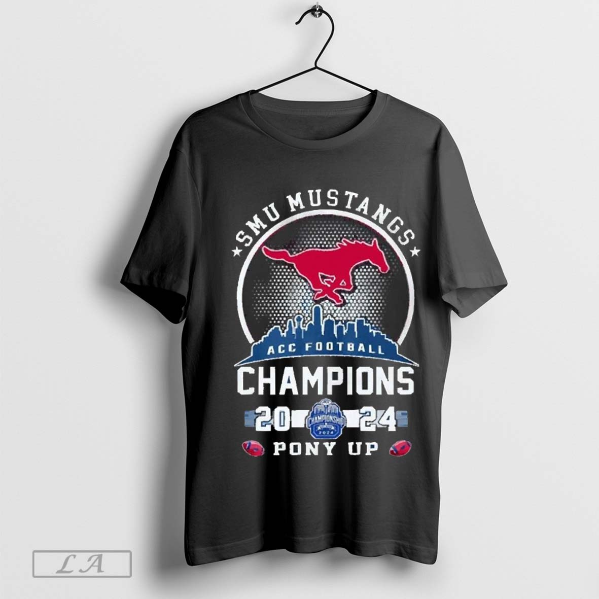 Smu Mustangs Acc Football Champions 2024 Pony Up T Shirt