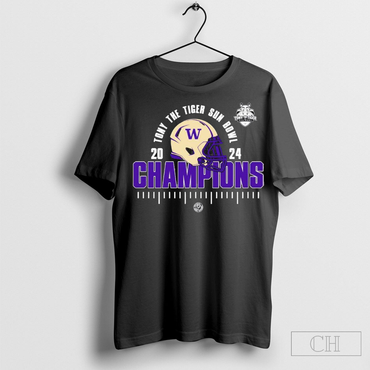 Official Washington Huskies Is The 2024 Tony The Tiger Sun Bowl Champions College Football Season 2024 2025 Shirt
