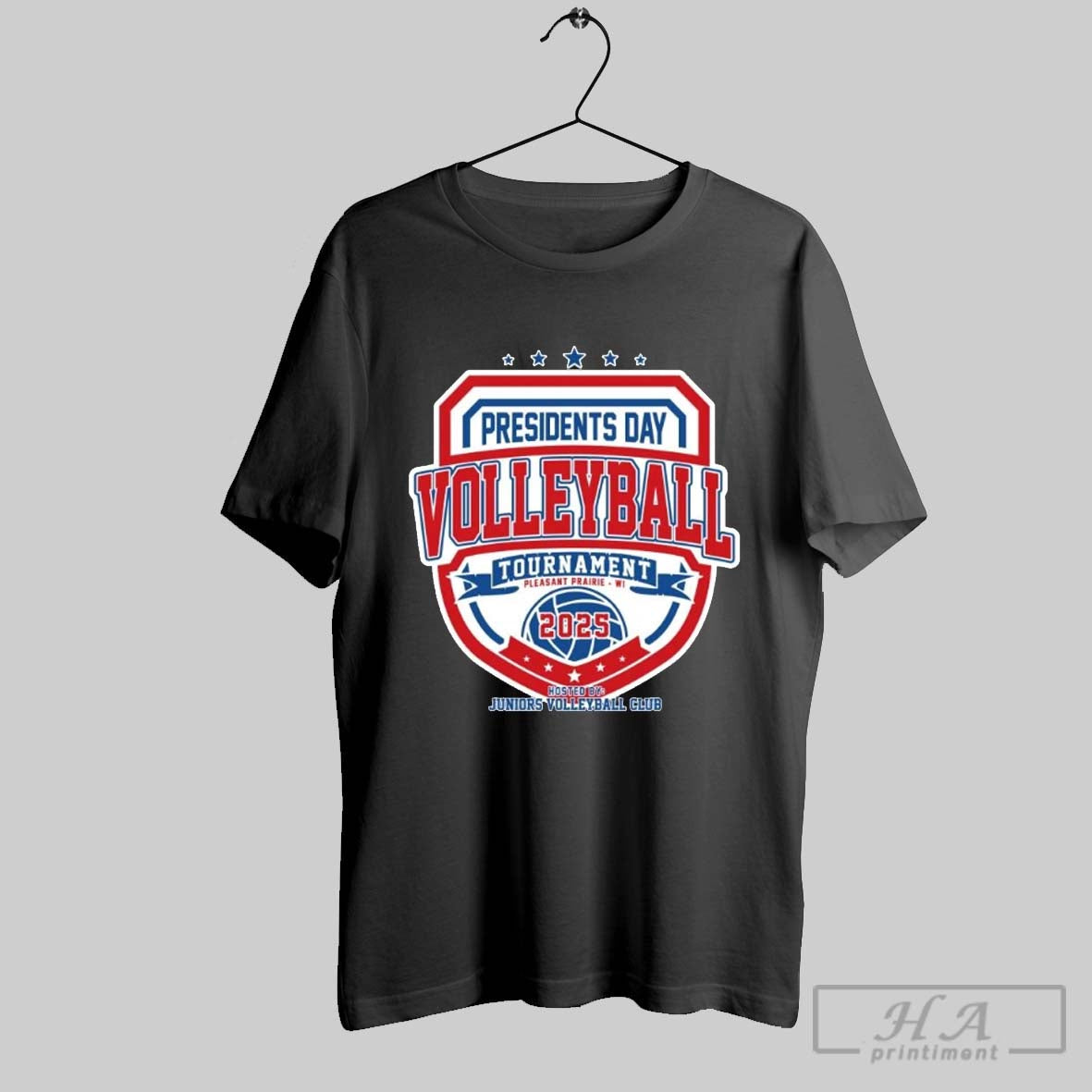 2025 Presidents Day Volleyball Tournament Pleasant Prairie T Shirt