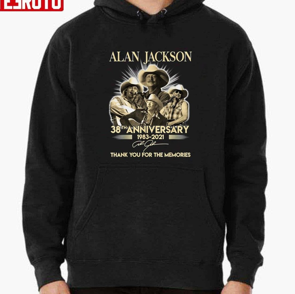 38th Anniversary Alan Jackson Thank You For The Memories For Fans Unisex T-shirt