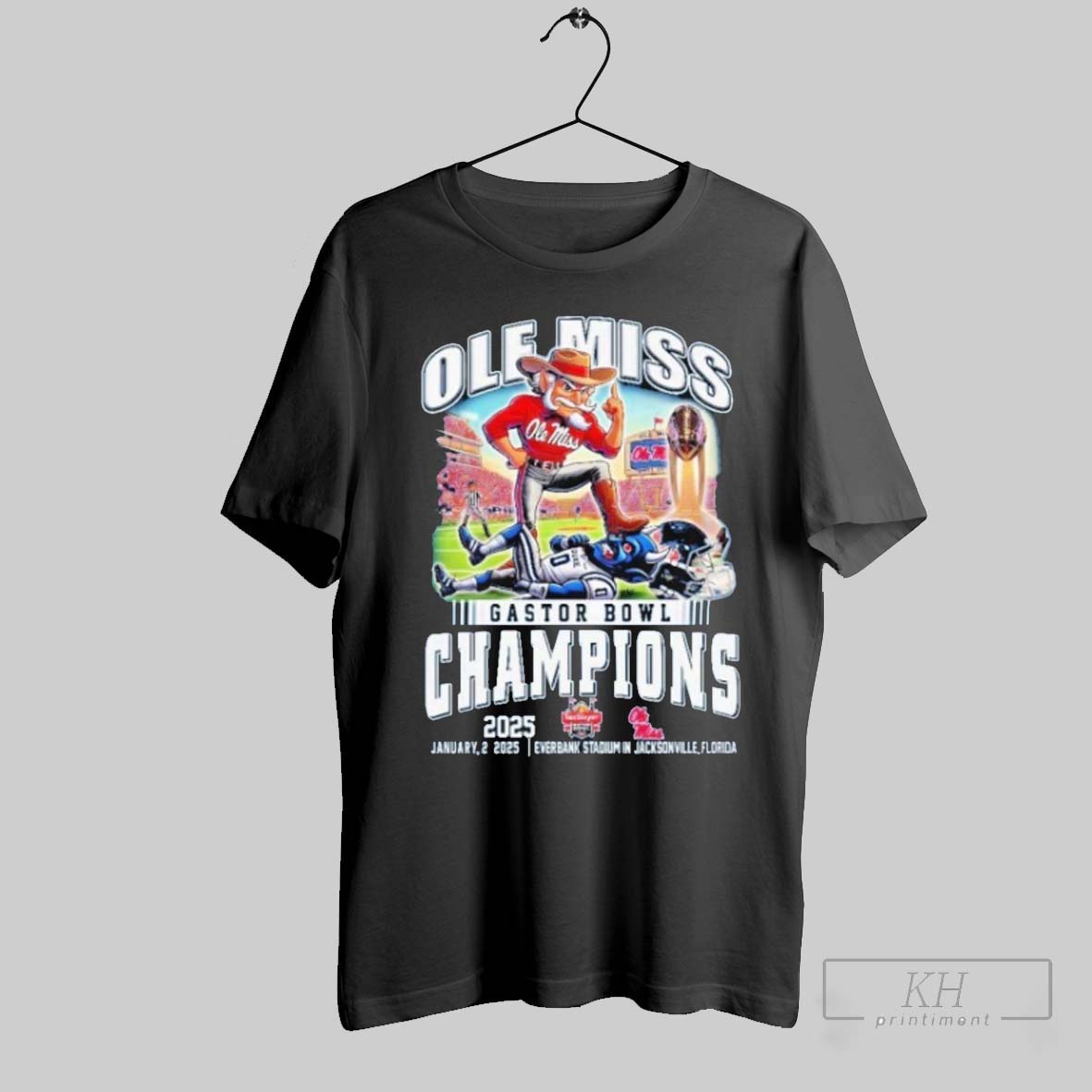Ole Miss Rebels Gator Bowl Champions 2025 T Shirt T Shirt