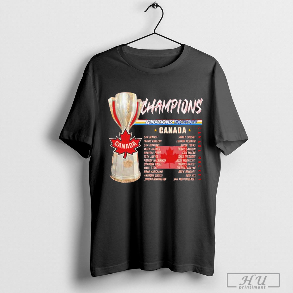 2025 Canada 4 Nation Face Off Champions Trophy Roster T Shirt Sweatshirt