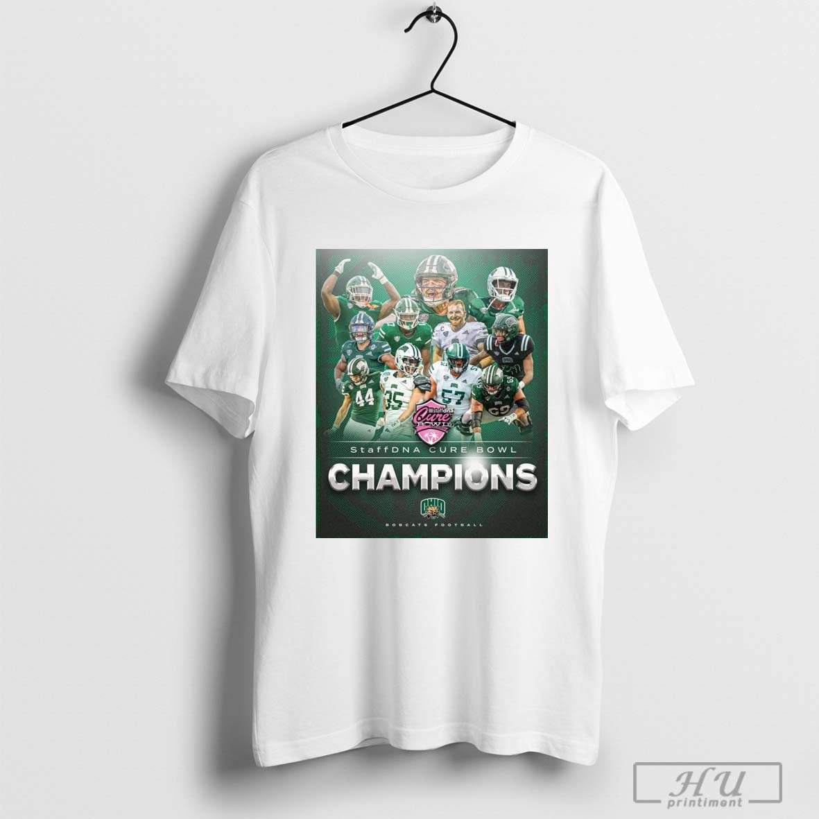 Poster Ohio Bobcats Football Staffdna Cure Bowl Champions 2024  Shirt