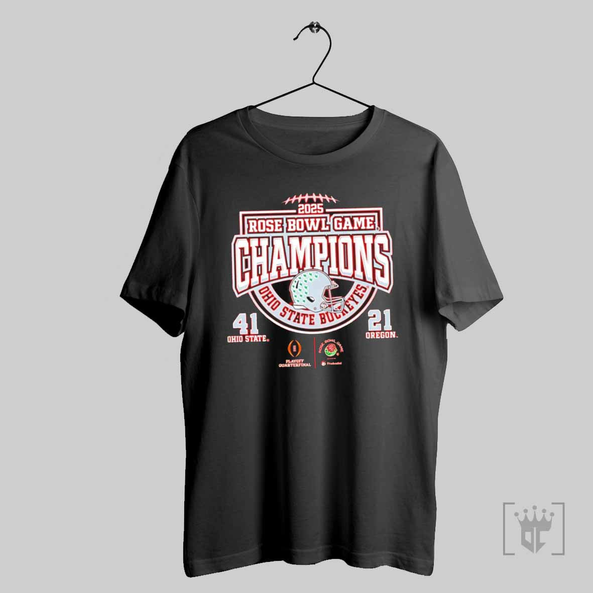 Ohio State Buckeyes 41 Vs Oregon Ducks 21 Football 2025 Rose Bowl Champions T Shirt