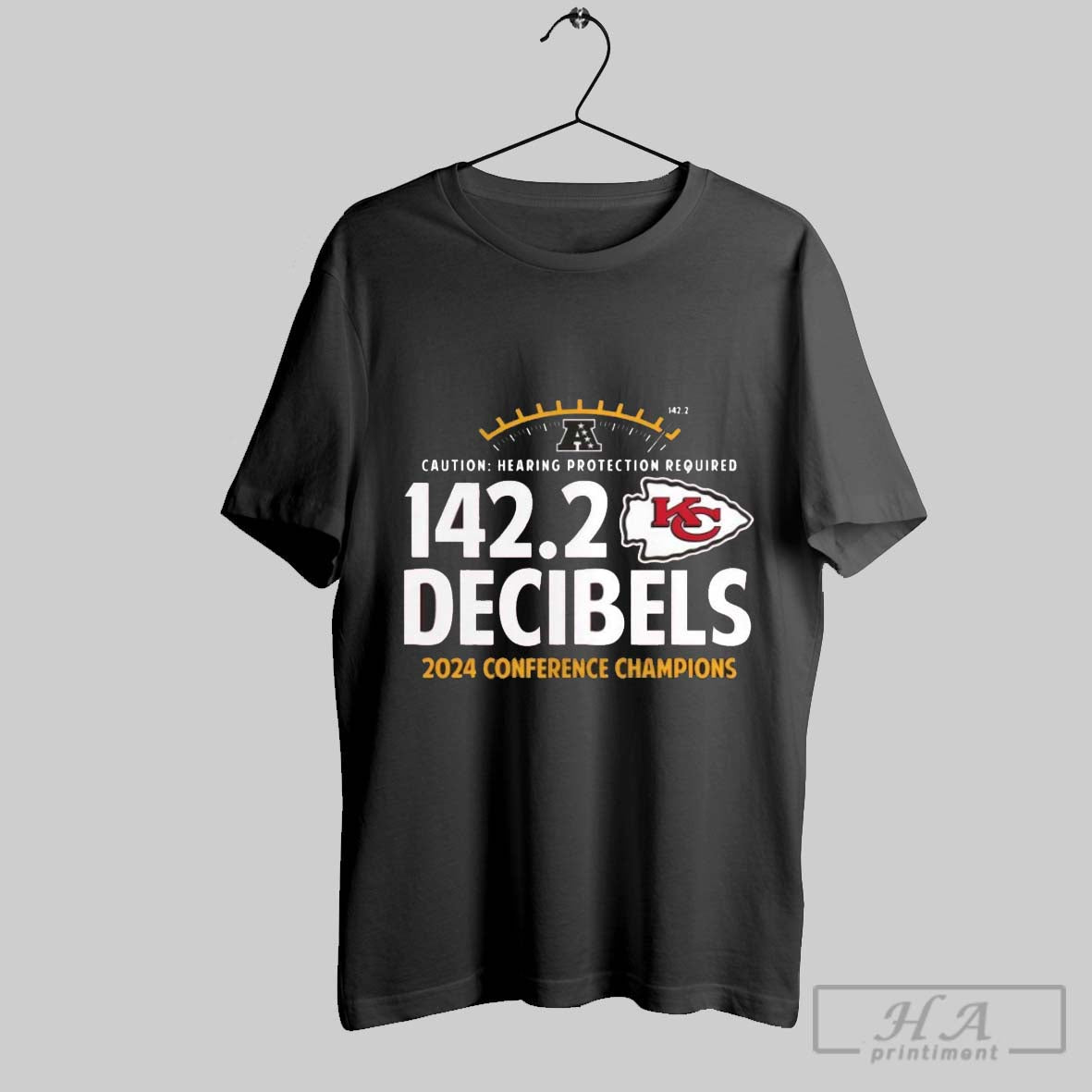 2024 Afc Champions Conference Champions Tall Hometown Not Done Yet 142 2 Decibels Caution Hearing Protection Required Kansas City Chiefs Win Buffalo B