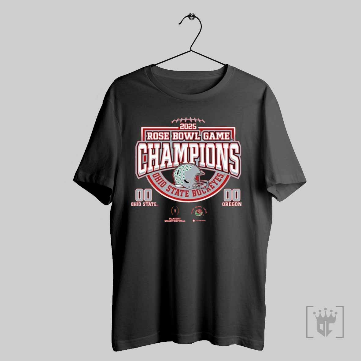 Ohio State Buckeyes Red Football 2025 Rose Bowl Champions T Shirts