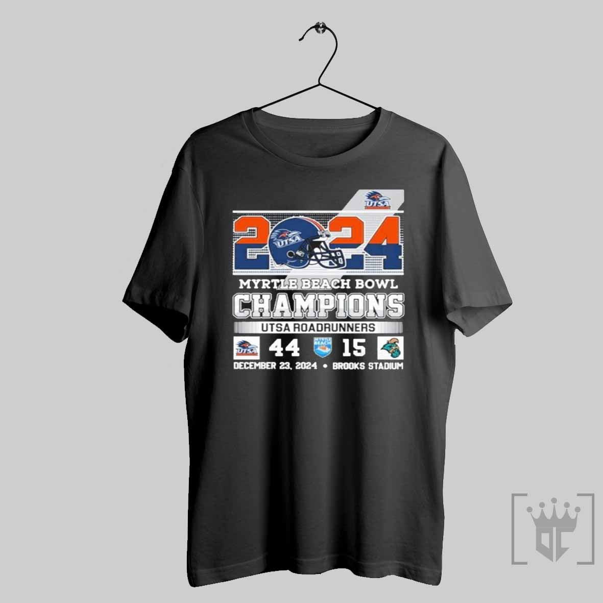 2024 Myrtle Beach Bowl Champions Utsa Roadrunners 2024 T Shirt
