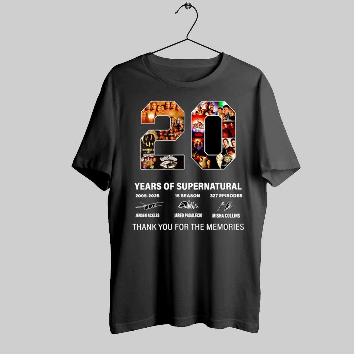 20 Years Of Supernatural 2005 2025 Thank You For The Memories Shirt