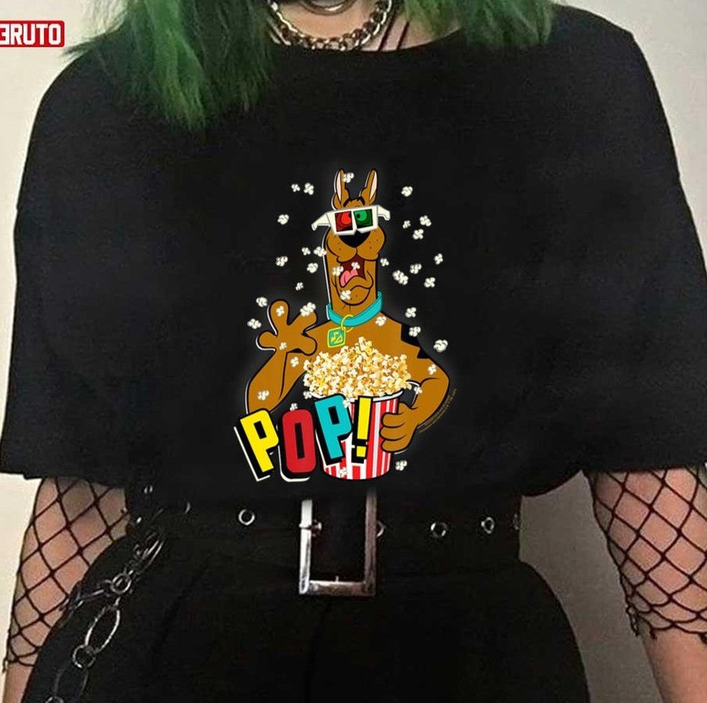 3d Popcorn Pop Scooby Doo Unisex T-Shirt