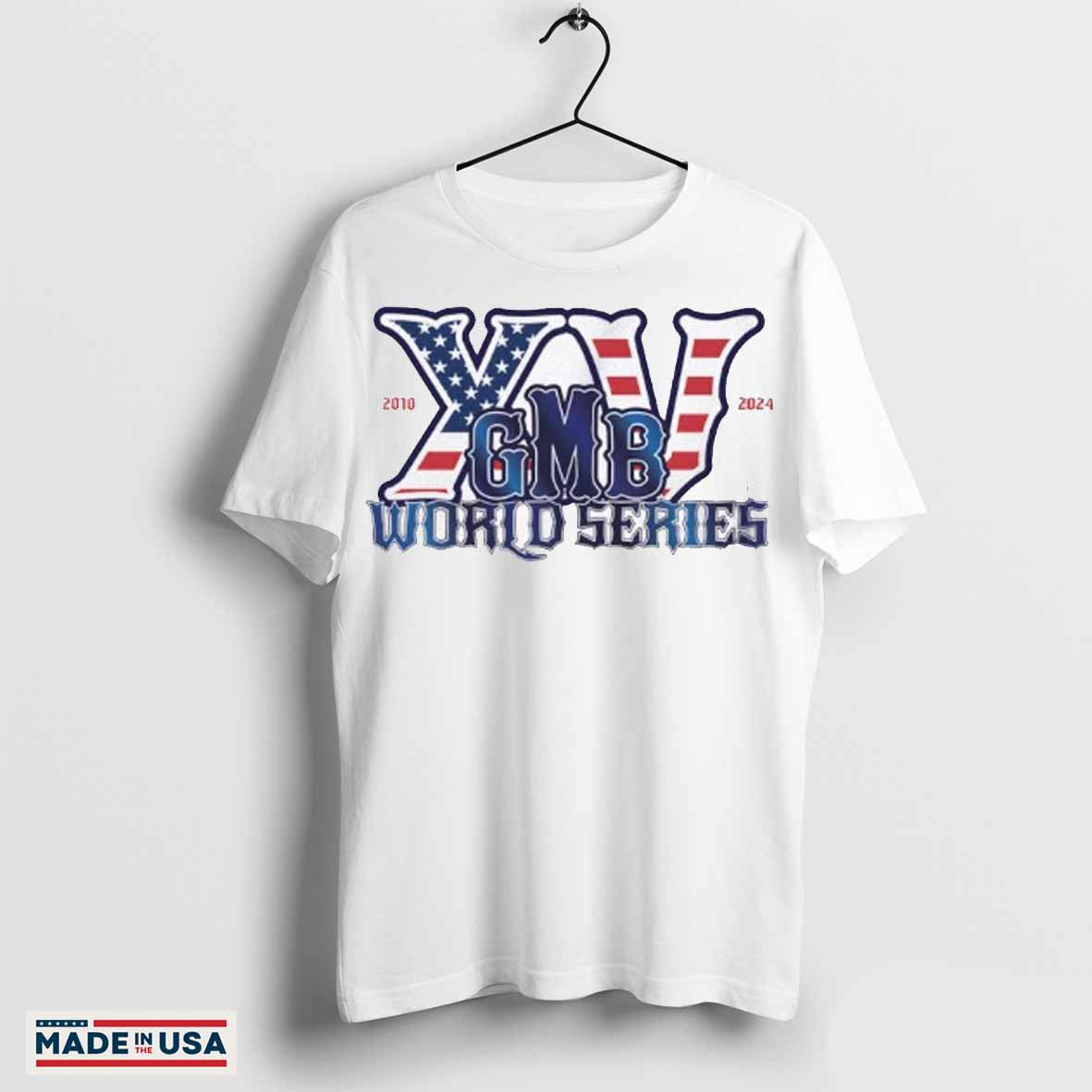 2010-2024 GMB World Series logo shirt