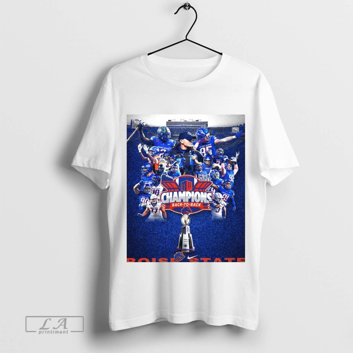 Official Poster Players Boise State Broncos Mountain West Football Champions 2024 Back To Back Shirt