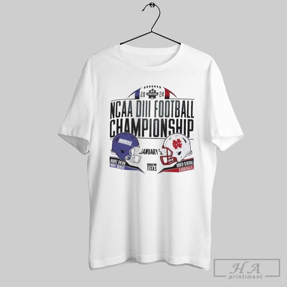 2024 Ncaa Diii Football Championship Mount Union Vs North Central Head To Head Shirt