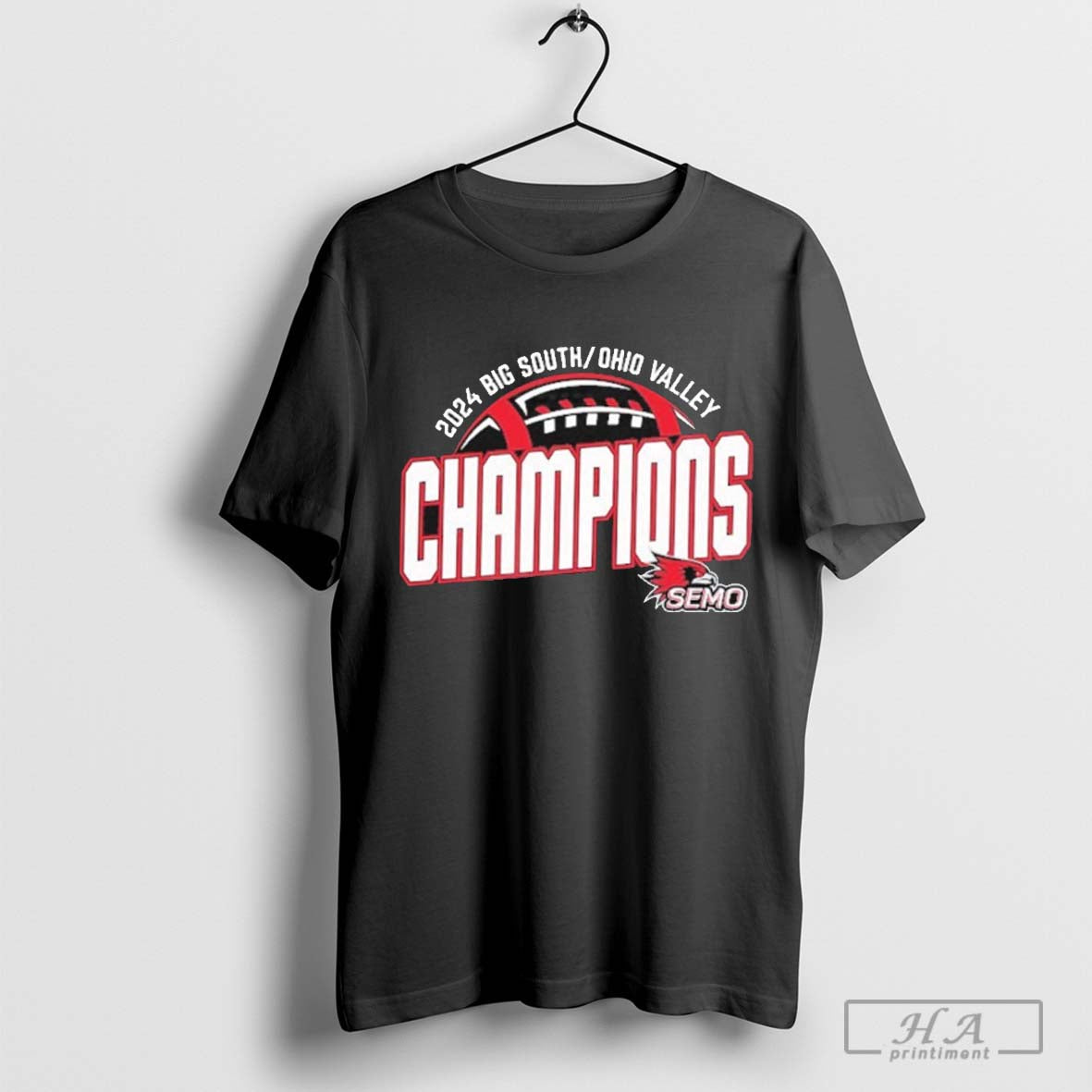 Official Southeast Missouri State Redhawks 2024 OVC Football Champions Shirt