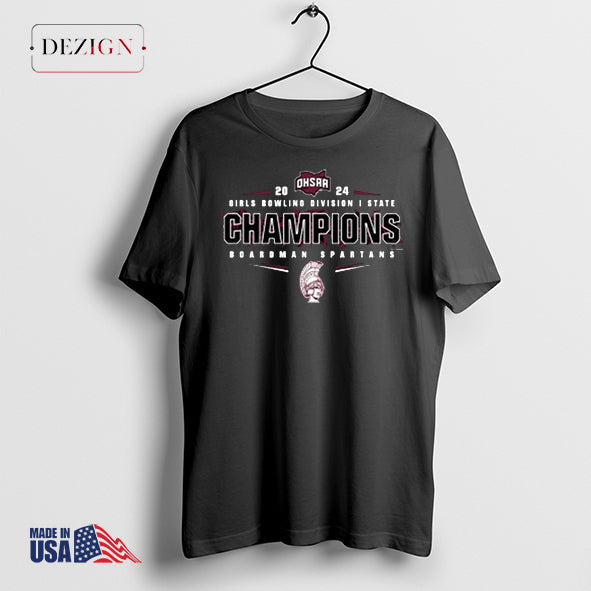 Boardman Spartans 2024 OHSAA Girls Bowling Division I State Champions shirt