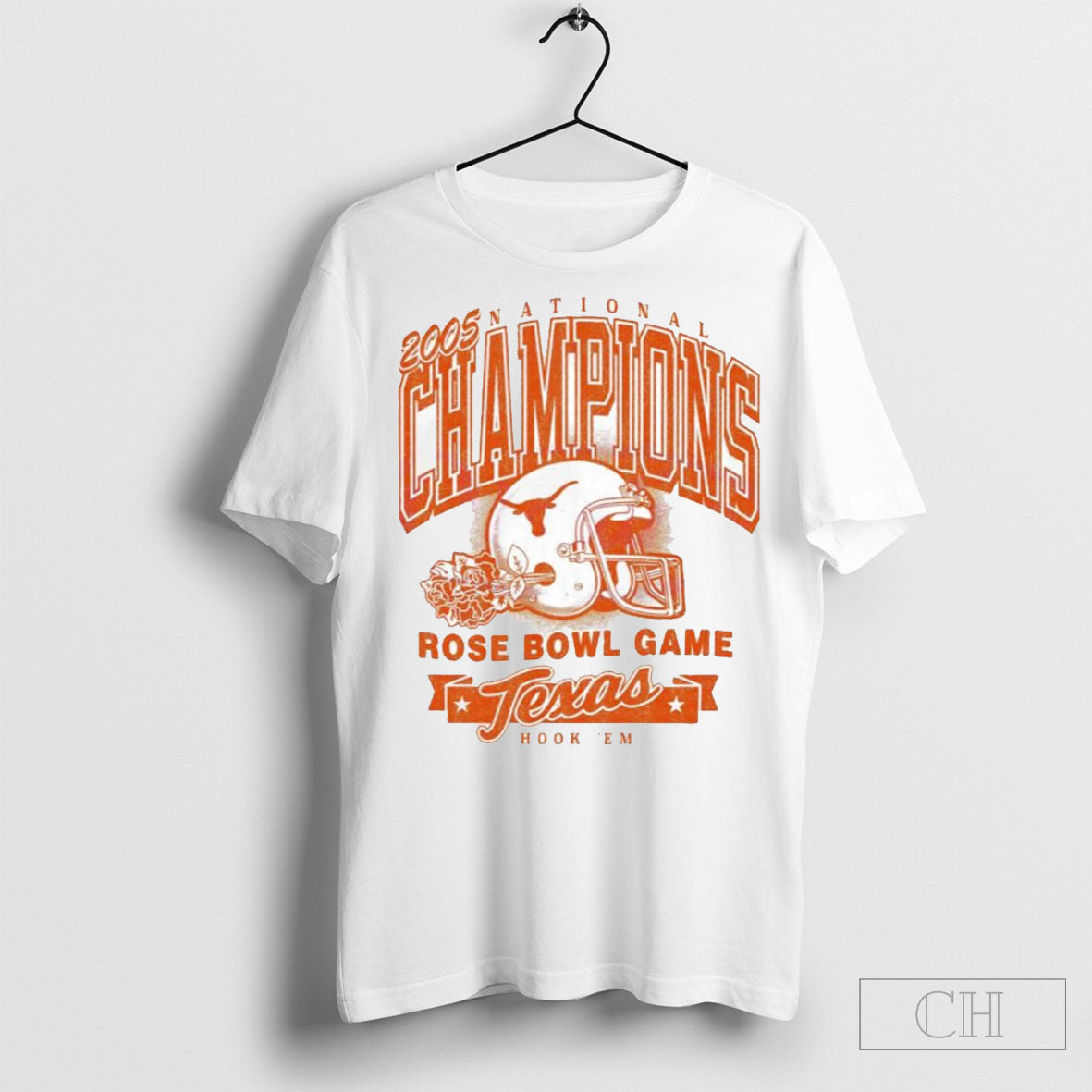 Retro National Champions Rose Bowl Game Texas Longhorns T Shirt