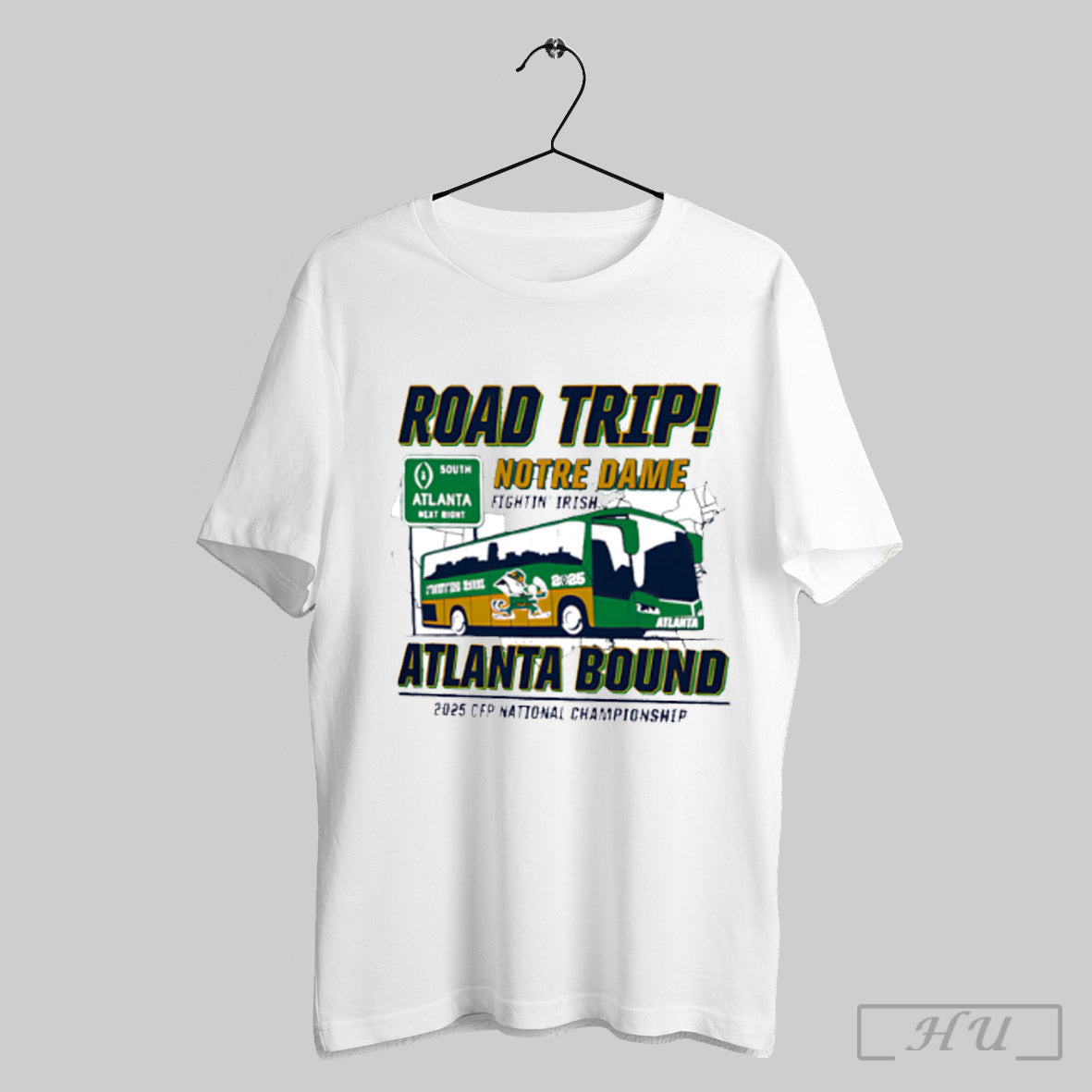 Road Trip Notre Dame Atlanta Fighting Irish Atlanta Bound 2005 Cfp National Championship Shirt