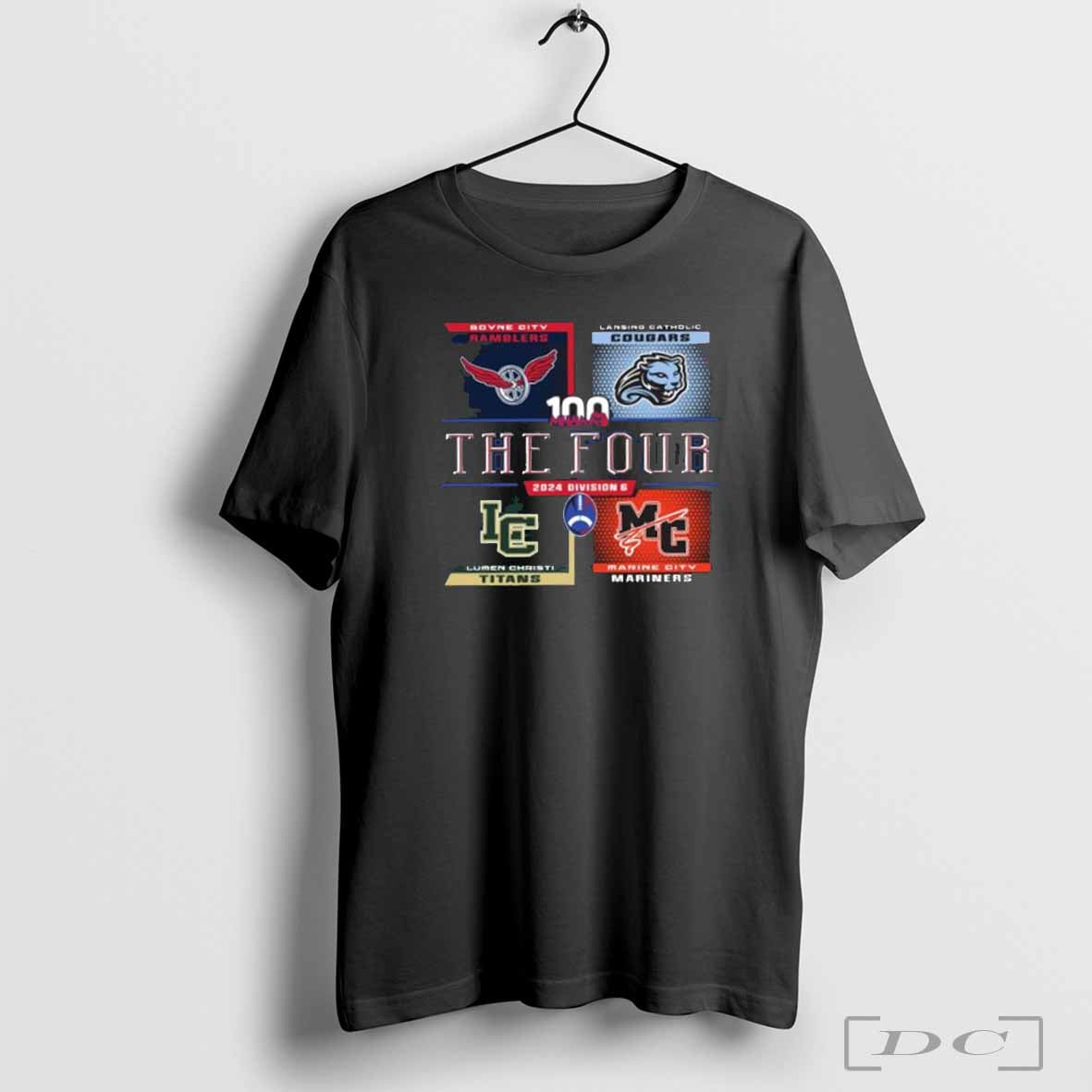 2024 MHSAA Football Division 6 The Four shirt