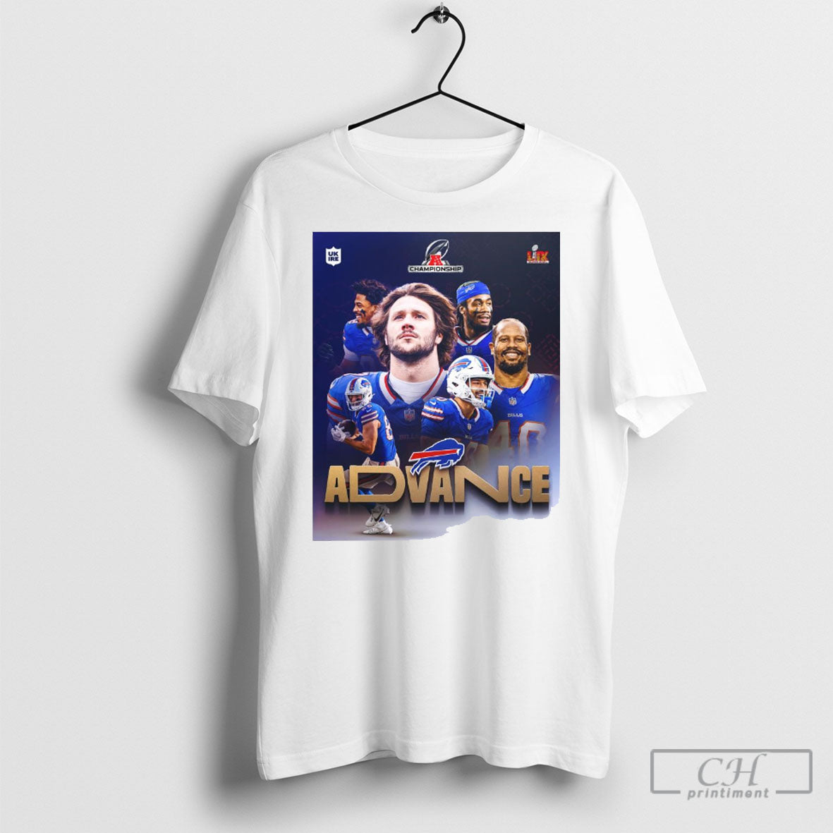 Buffalo Bills Afc Championship Advance Super Bowl Lix Nfl Uk And Ireland Shirts