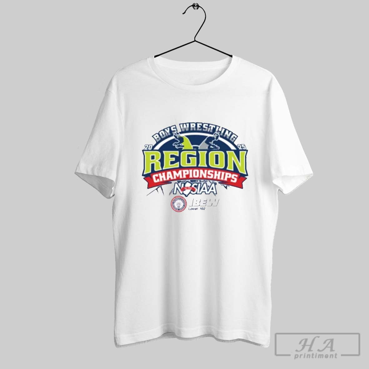 2025 Njsiaa Boys Wrestling Region Championships T Shirt