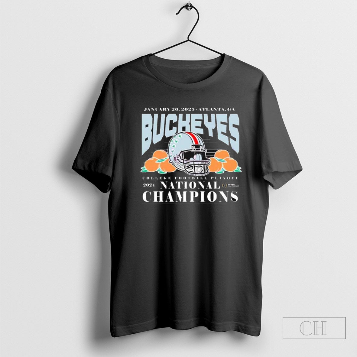 Buckeyes Football Helmet National Champions T Shirt