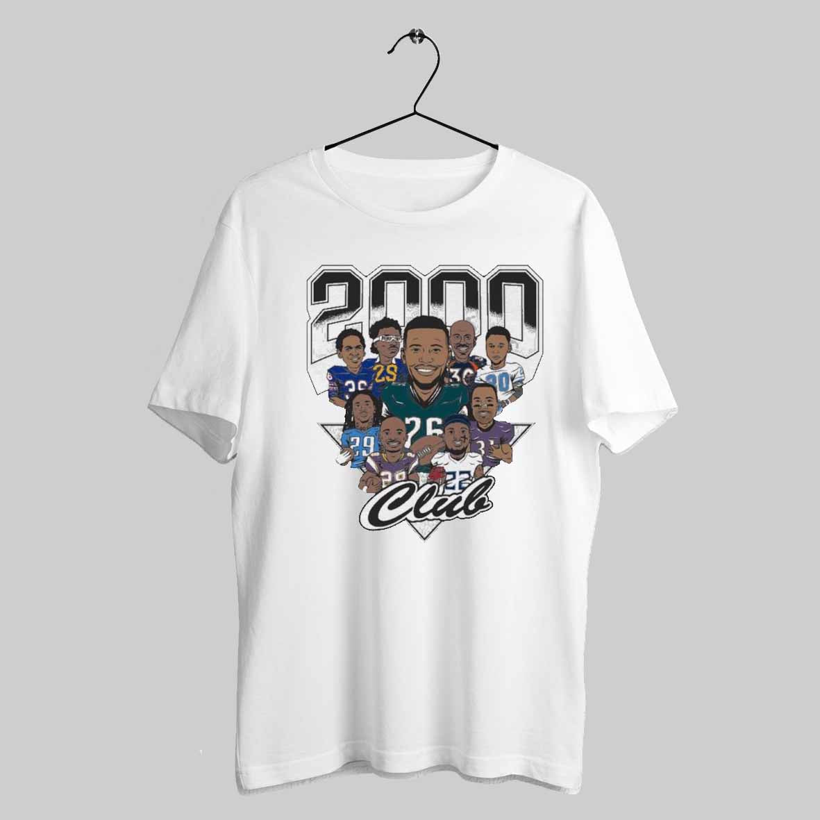 2000 Club Nfl Football All Team Cam Lewis Saquon Barkley Caricatures Painting T Shirt Trending Sweatshirt