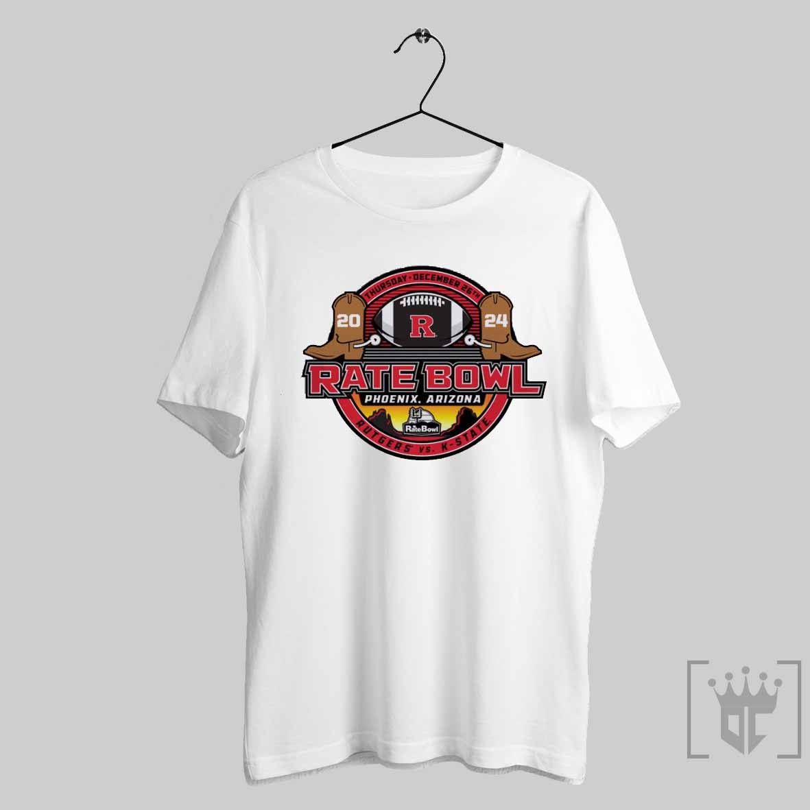2024 Rate Bowl Scarlet Knights Rutgers Rodeo Logo Unisex T Shirt