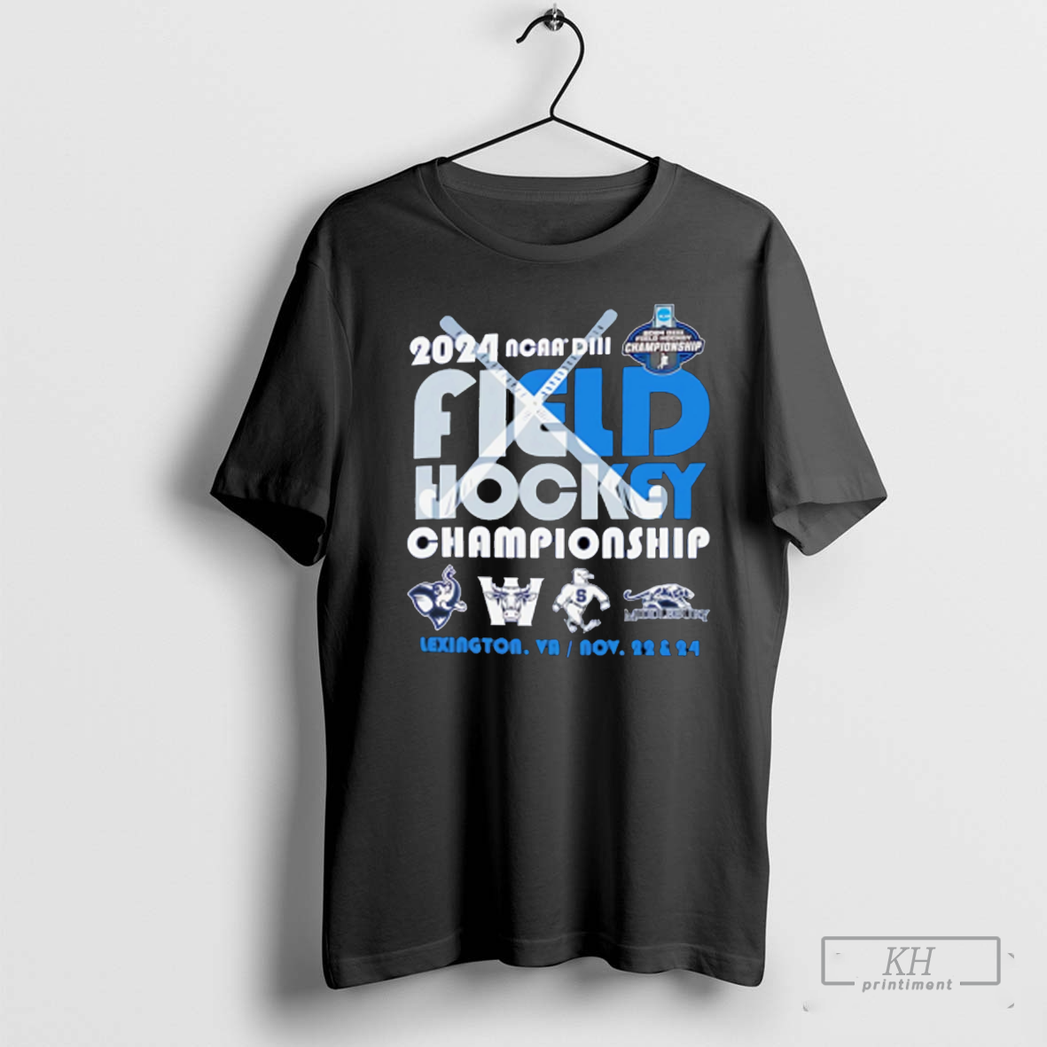 2024 NCAA DIII field hockey Championship 4 teams shirt