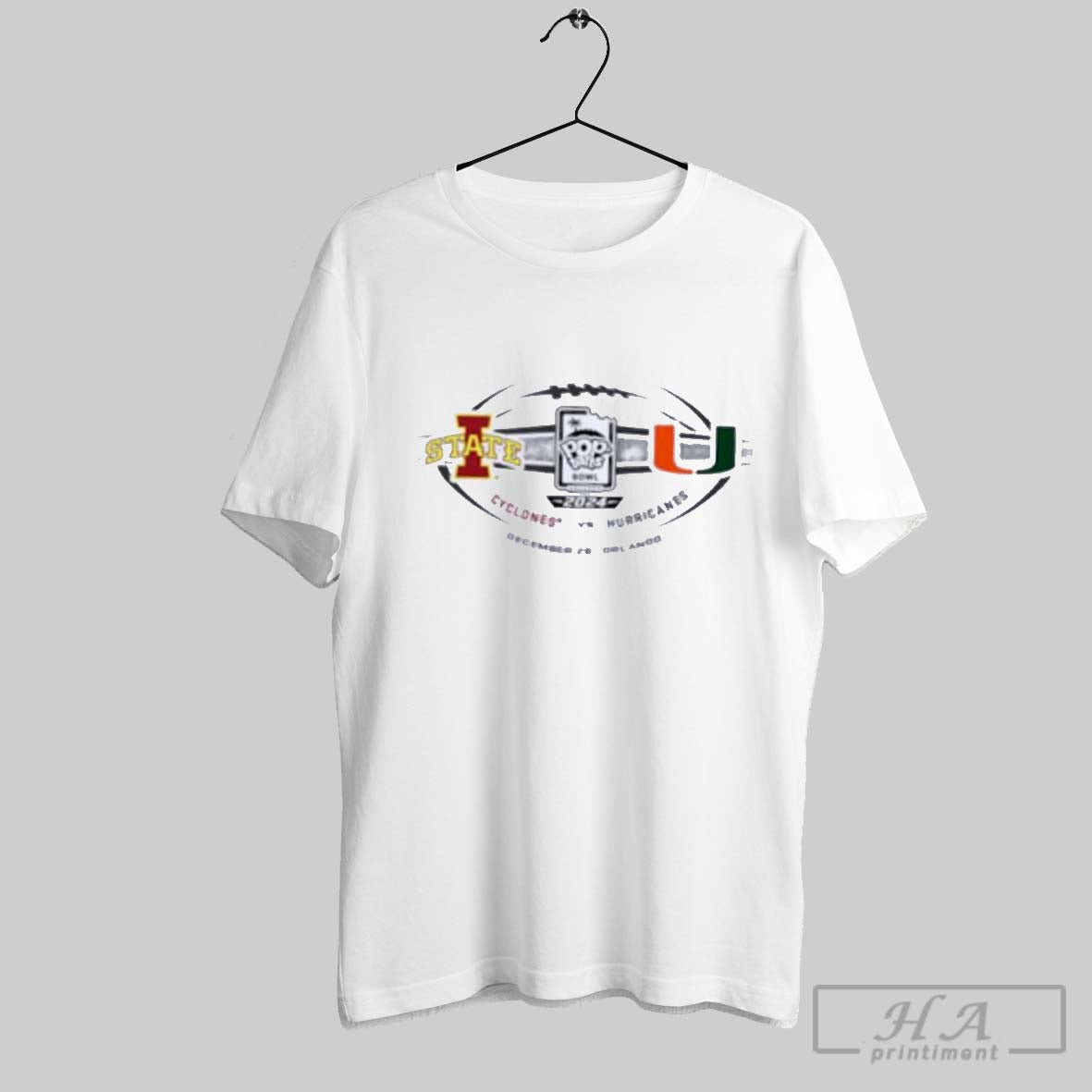 2024 Pop Tarts Bowl 2 Team Iowa State Cyclones Vs Miami Hurricanes December 28 Orlando Shirt