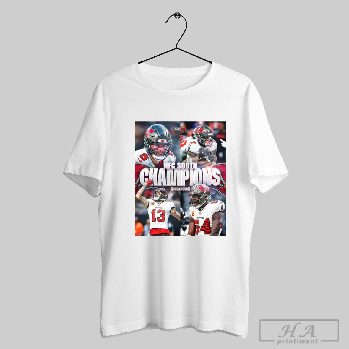 Poster Tampa Bay Buccaneers Nfc South Champions For The Fourth Straight Season Fox Nfl Football T Shirt